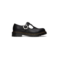 Black Polley Flower Loafers 241399F120021