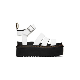 White Blaire Quad Platform Sandals 221399F120053
