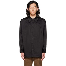 SSENSE Exclusive Black Button Shirt 222520M192007