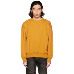 SSENSE Exclusive Orange Embroidered Sweatshirt 222520M204000