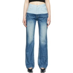 Blue Denim Jeans 221520F069006