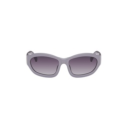 Purple Linda Farrow Edition Goggle Sunglasses 241358F005001