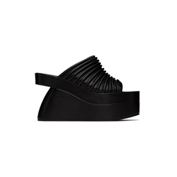SSENSE Exclusive Black Heeled Sandals 232358F125001