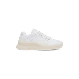 White   Off White Platform Sneakers 231358M237001