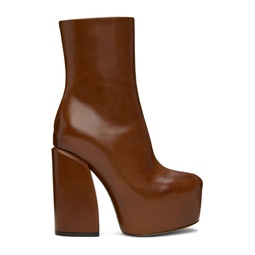 SSENSE Exclusive Brown Boots 232358F113014