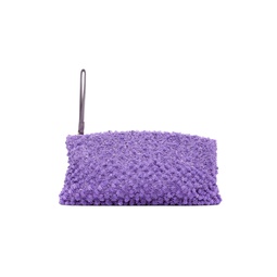 Purple Embellished Pouch 232358F045003