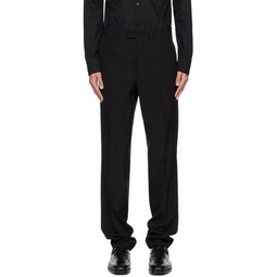 Black Creased Trousers 232358M191058