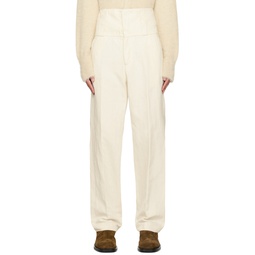 Off White Creased Trousers 232358M191038