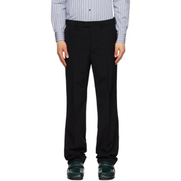 Black Creased Trousers 231358M191010