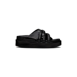 Black Woven Sandals 231358F124004