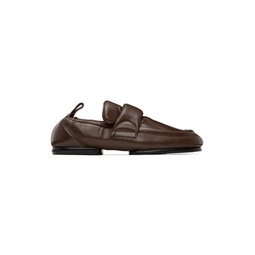 Brown Padded Loafers 222358M231006