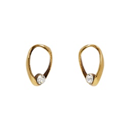 Gold Oval Hoop Earrings 241358F022000