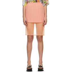 Pink   Orange Satra Miniskirt 231358F090011