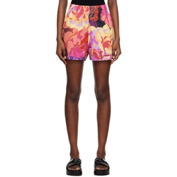 Pink Floral Shorts 231358F088005