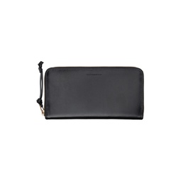 Black Rectangular Leather Wallet 241358F040001