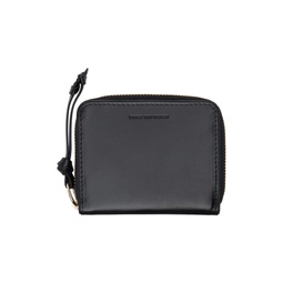 Black Square Leather Wallet 241358F040000