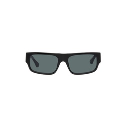 Black Linda Farrow Edition Rectangular Sunglasses 221358M134036