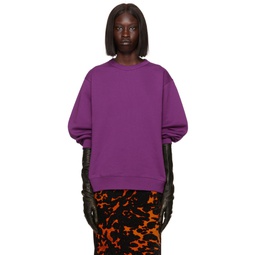 Purple Cotton Sweatshirt 222358F098010