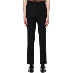 Black Creased Trousers 231358M191094