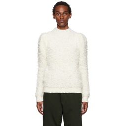 Off White Nylon Sweater 222358M201015