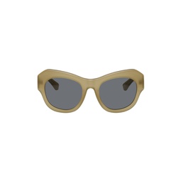 Tan Linda Farrow Edition Cat Eye Sunglasses 231358M134027