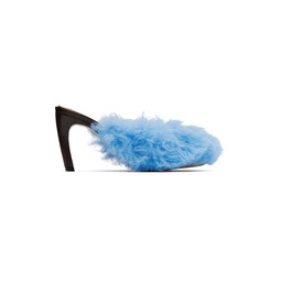 Blue Furry Heels 222358F122002