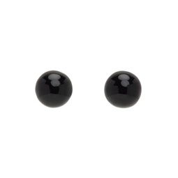 Black Ball Earrings 222358M144002