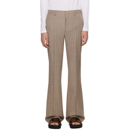 Brown Slim Fit Trousers 241358M191067