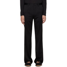 Black Creased Trousers 241358M191066