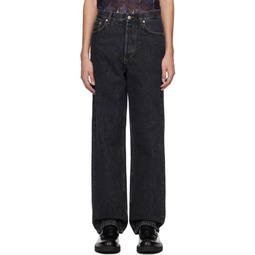 Black Five Pocket Jeans 241358M186003