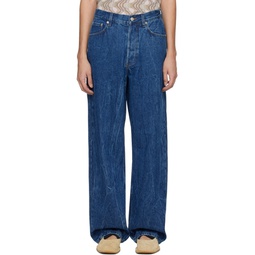 Blue Faded Jeans 241358M186004