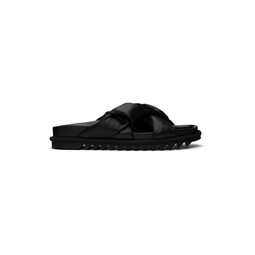 Black Padded Sandals 241358M234010
