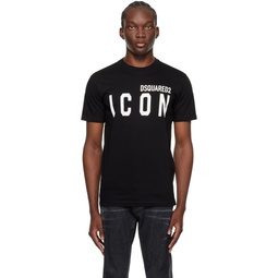 Black Be Icon Cool T Shirt 241148M213009