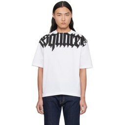 White Gothic Cool Fit T Shirt 241148M213002