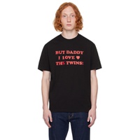 Black But Daddy I Love the Twins  T Shirt 232148M213008