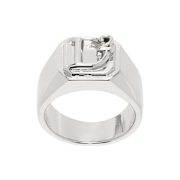 Silver Statement Ring 241148M147002