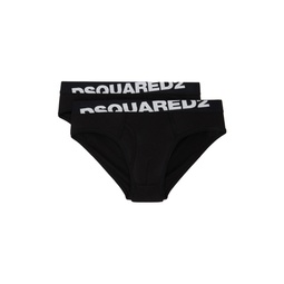 Two Pack Black Briefs 241148M217003
