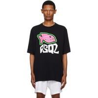 Black Fish Skater T Shirt 231148M213060