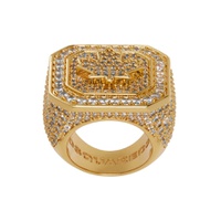 Gold Signet Ring 241148M147000