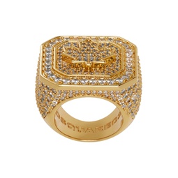 Gold Signet Ring 241148M147000