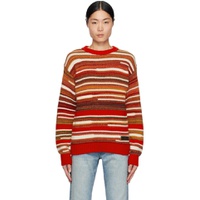 Multicolor Striped Sweater 232148M201005