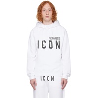 White Be Icon Hoodie 232148M202003