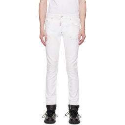 White Skater Jeans 232148M186005