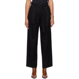 Black Belted Trousers 232965F087002