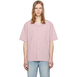 Pink Open Collared Shirt 241965M192009