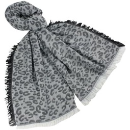 Dahlia Womens Leopard Lover Super Soft Rayon Large Square Scarf Shawl