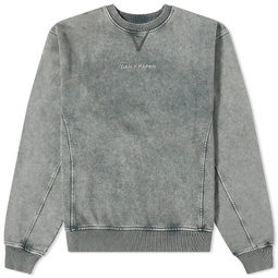 Daily Paper Roshon Overdyed Crew Sweater Grey Flannel