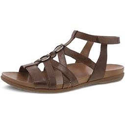 Dansko Jolene Adjustable Gladiator Sandal for Women  Leather Linings and Uppers For All-Day Comfort  Dual Density EVA Footbed and Lightweight Rubber Outsole for Long-Lasting Wear
