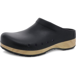 Dansko Kane Slip-On Mule Clog for Women  Lightweight Cushioned Comfort and Removable EVA Footbed with Arch Support  Easy Clean Uppers Kane Black 4.5-5 M US