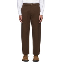 Brown Balloon Trousers 241289M191002